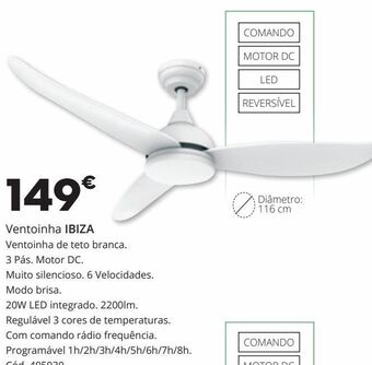 Conforama Ventilador de teto promoção