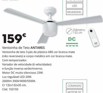 Conforama Ventilador de teto promoção