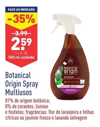 ALDI Botanical Original Spray Multiusos 500ml promoção