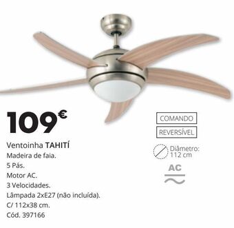 Conforama Ventilador de teto promoção