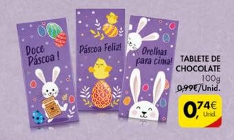 Pingo Doce Tablete de Chocolate 100g promoção