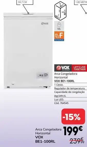 Conforama Congelador horizontal promoção