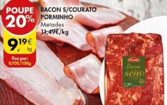 Pingo Doce Bacon s/Courato Porminho promoção