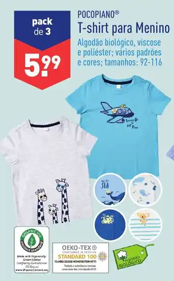 T-shirt para Menino 92-116
