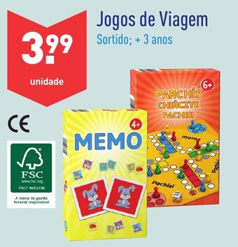 ALDI Jogos de Viagem promoção