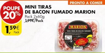 Mini Tiras de Bacon Fumado Marion 2x60g