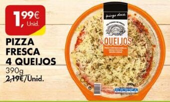 Pingo Doce Pizza Fresca 4 Queijos 390g promoção