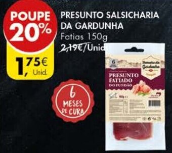 Pingo Doce Presunto Salsicharia da Gardunha 150g promoção