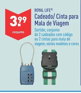 ALDI Royal Life Cadeado/Cinta para Mala de Viagem promoção