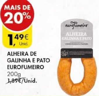 Alheira de Galinha e Pato Eurofumeiro 200g