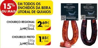 Pingo Doce Chouriço Preto 250g promoção