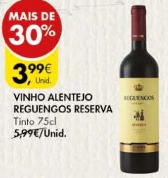Pingo Doce Vinho Alentejo Reguengos Reserva 75cl promoção