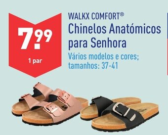 ALDI Walkx Comfort Chinelos Anatómacos para Senhora 37-41 promoção