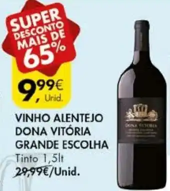 Pingo Doce Vinho Alentejo Dona Vitória CGrande Escolha 1,5lt promoção