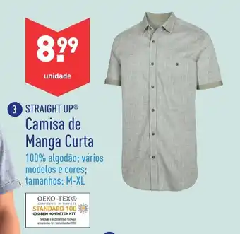 ALDI Straight Up Camisa de Manga Curta M-XL promoção