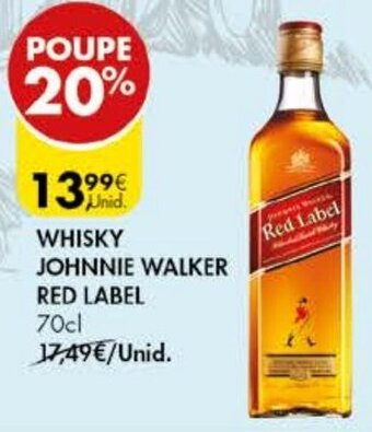 Pingo Doce Whisky Johnnie Walker Red Label 70cl promoção
