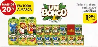 Pingo Doce Um Bongo 3x20cl promoção