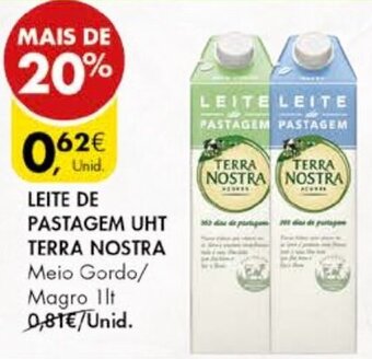 Pingo Doce Leite de Pastagem UHT Terra Nostra 1lt promoção