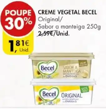 Pingo Doce Creme Vegetal Becel 250g promoção