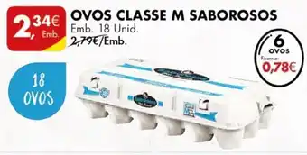 Pingo Doce Ovas Classe M Saborosos 18 Unid promoção