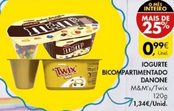 Pingo Doce Iogurte Bicompartimentado Danone 120g promoção