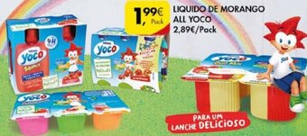 Pingo Doce Liquido de Mornago All Yoco promoção