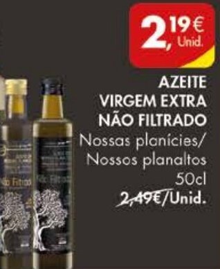 Pingo Doce Azeite Virgem Extra Não Filtrado 50cl promoção
