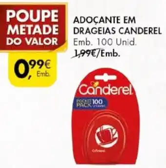 Pingo Doce Adoçante em Drageias Canderel 100 unid. promoção