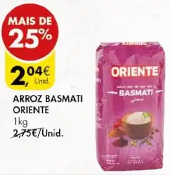 Pingo Doce Arroz Basmati Oriente 1kg promoção