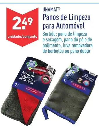 ALDI Unamat Panos de Limpeza para Automóvel promoção