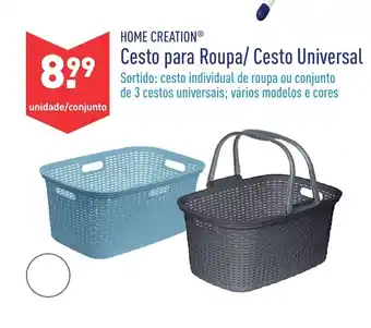 ALDI Hone Creation Cesto para Roupa/Cesto Universal promoção