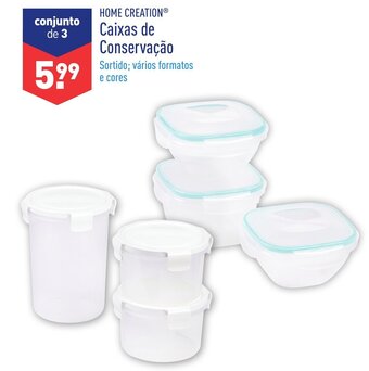 ALDI Home Creation Caixas de Conservação promoção