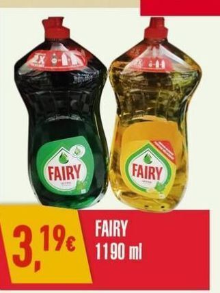 Miranda Supermercados Detergente lavalouça fairy promoção
