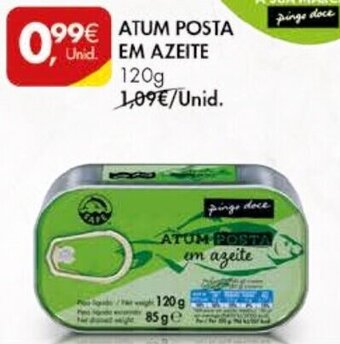 Pingo Doce Atum Posta Em Azeite 120g promoção
