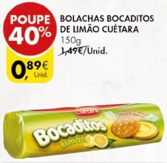 Pingo Doce Bolachas Bocaditos de Limão Cuétara 150g promoção