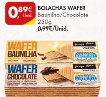 Pingo Doce Bolachas Wafer 250g promoção