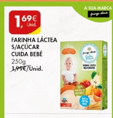 Papa Infantil Farinha Láctea Multicereais +6M