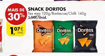 Pingo Doce Snack Doritos Tex mex 120g / barbecue / Chili 140g promoção