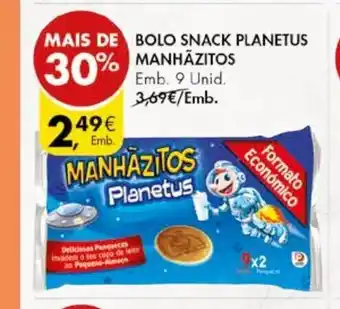 Pingo Doce Bolo Snack Planetus Manhãzitos promoção