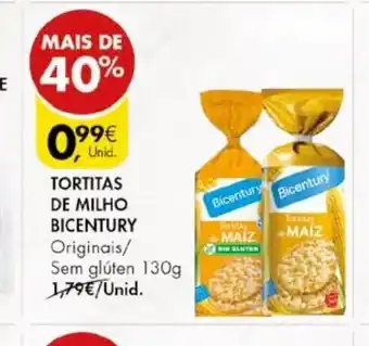 Pingo Doce Tortitas De Milho Bicentury Originais / Sem Gluten 130g promoção