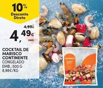 Continente Cocktail de Marisco Continente 500g promoção