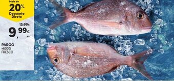 Continente Pargo +600g Fresco promoção