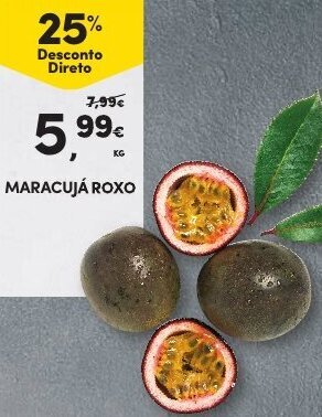 Continente Maracujá Roxo promoção