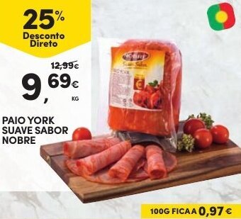 Continente Paio York Suave Sabor Nobre promoção