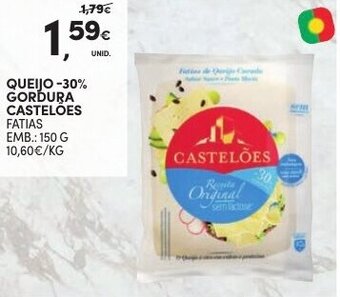 Queijo -30% Gordura Castelões 150g