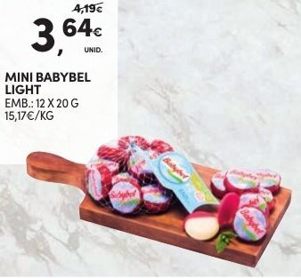 Continente Mini Babybel Light 12 x 20g promoção