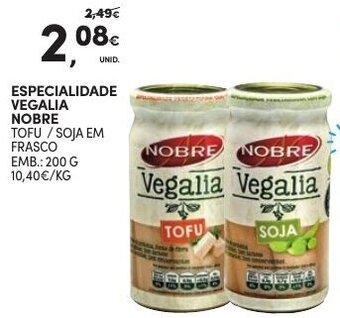 Continente Especialidade Vegalia Nobre 200g promoção