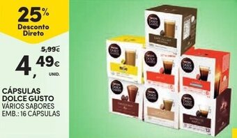 Continente Cápsulas Dolce Gusto 16 cápsulas promoção