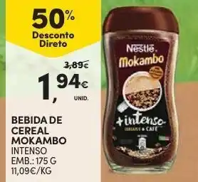 Continente Bebida de Cereal Intenso Mokambo 175g promoção