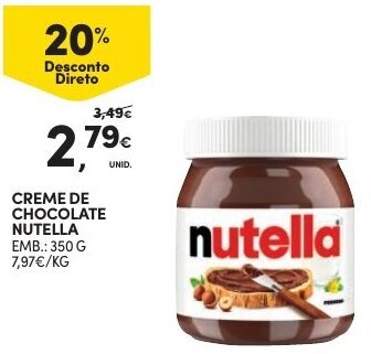 Creme de Chocolate Nutella 350g